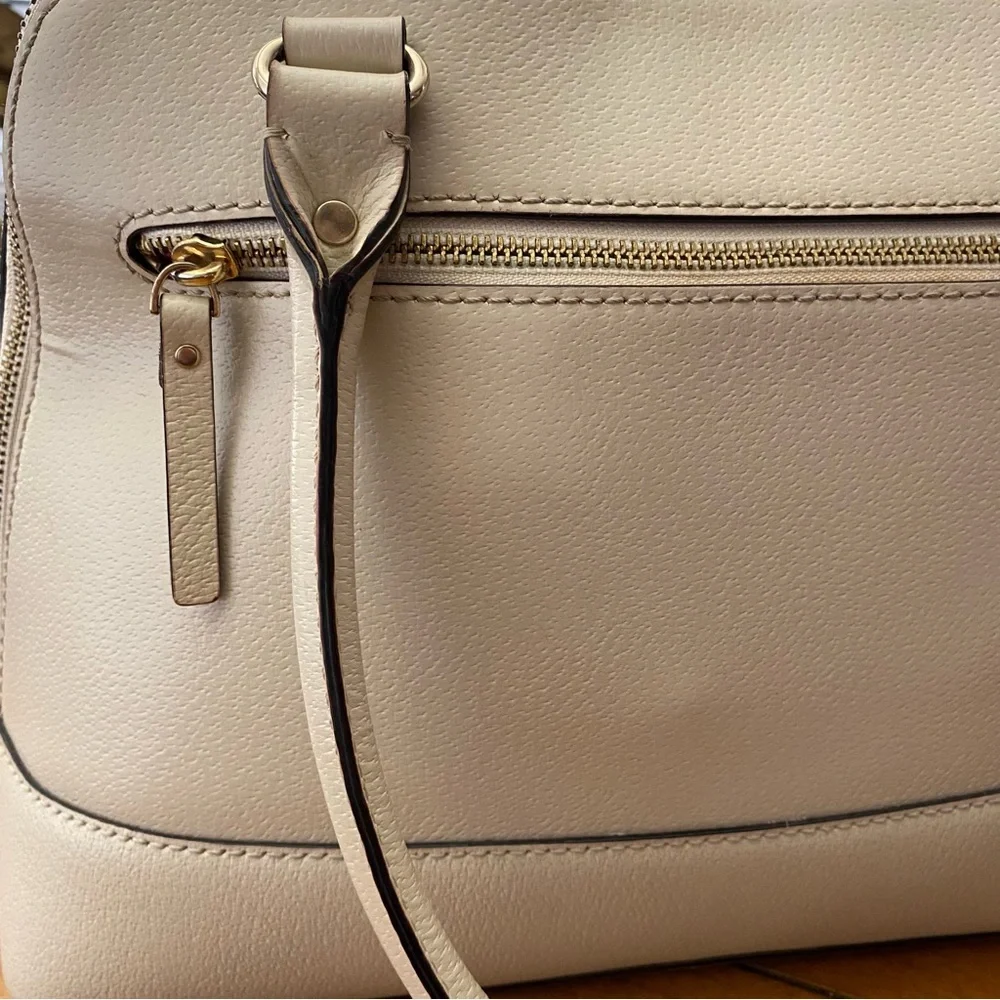 kate spade large Wellesley top handle handbag 14x11x5-inches cream pink lining - Picture 4 of 11